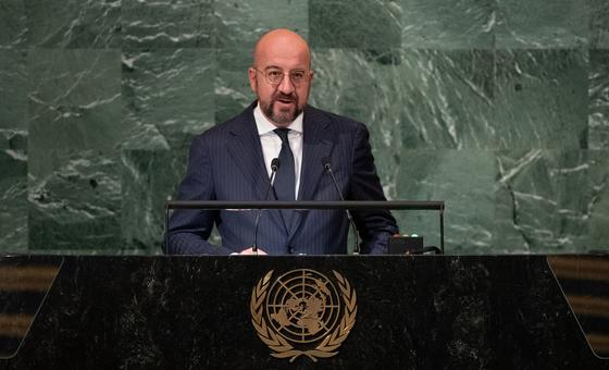A l’ONU, le Président du Conseil européen dénonce « la violence des armes et le poison du mensonge »